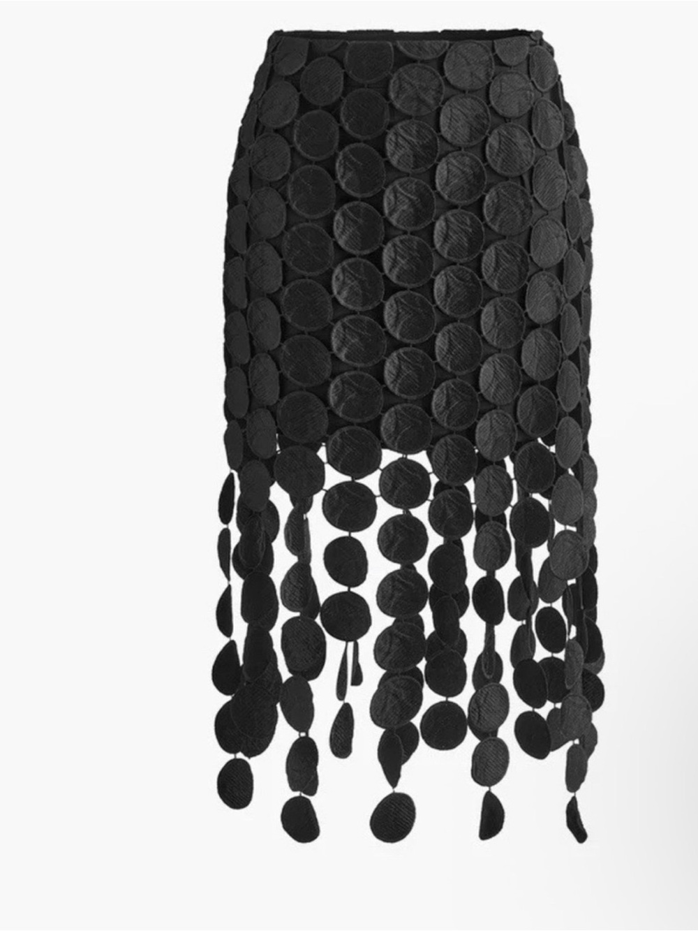 Commense Black Laser Cut Multi Circle
Double Layered Skirt Size Medium - Picture 4 of 5